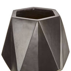 Darnell Large Black Geometric Planter with Legs