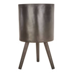 Large Black Finish Planter | Darnell