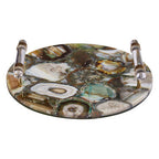 Green and Gold Agate Tray | Bowerbird