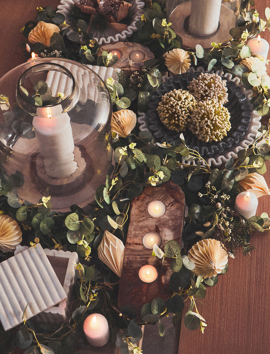 Petrified Wood Double Candle Holder | Relic