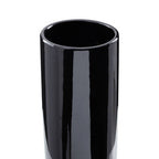 Black and Silver Small Pedestal Vase | Callie