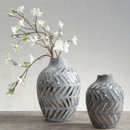 Grey and Silver Small Vase | Helaine