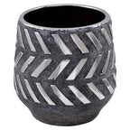 Grey and Silver Small Planter | Helaine