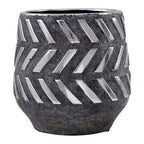 Grey and Silver Small Planter | Helaine