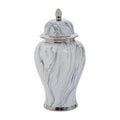 Marble Effect Large Ceramic Jar | Marmo