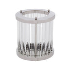 Small Silver and Glass Candle Holder | Franklin