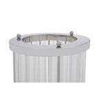 Small Silver and Glass Candle Holder | Franklin