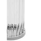 Large Silver and Glass Candle Holder | Franklin