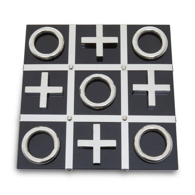 Black and Silver Tic Tac Toe Game | Flos