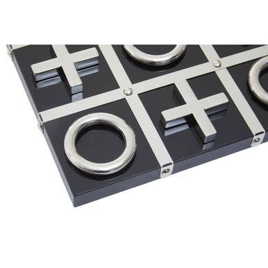 Black and Silver Tic Tac Toe Game | Flos