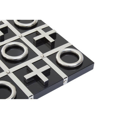 Black and Silver Tic Tac Toe Game | Flos