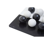 Black and White Tic Tac Toe Marble Game | Flos