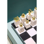 Marble and Wood Chess Set | Flos