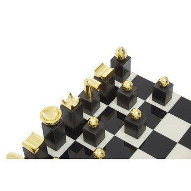 Marble and Wood Chess Set | Flos