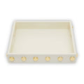 Cream and Gold Studded Tray | Frida