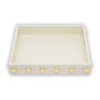 Cream and Gold Studded Tray | Frida