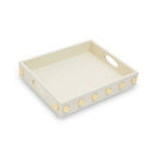 Cream and Gold Studded Tray | Frida