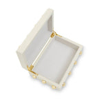 Small Cream and Gold Trinket Box | Frida