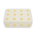 Large Cream and Gold Trinket Box | Frida