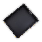 Black and Gold Studded Tray | Frida