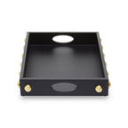 Black and Gold Studded Tray | Frida
