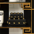 Large Black and Gold Trinket Box | Frida