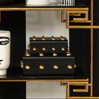 Large Black and Gold Trinket Box | Frida