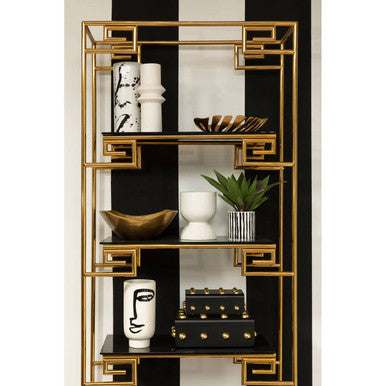 Large Black and Gold Trinket Box | Frida