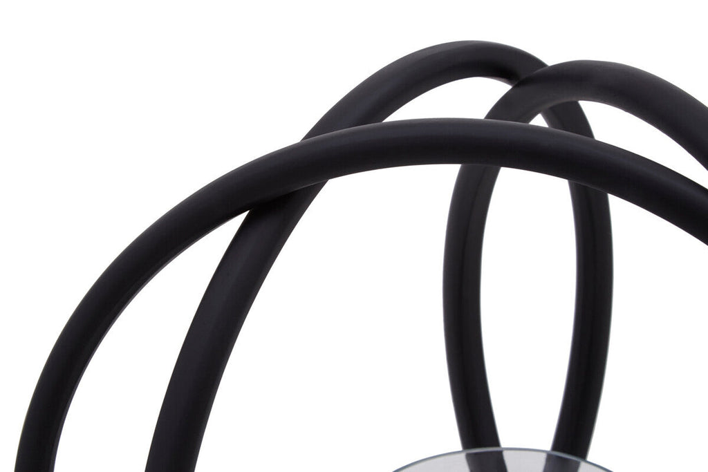 Medium Matte Black Finish Candle Holder | Aura