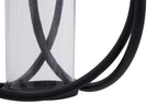 Medium Matte Black Finish Candle Holder | Aura