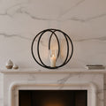 Large Matte Black Finish Candle Holder | Aura