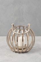 Small Silver Finish Lantern | Aura