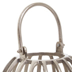 Small Silver Finish Lantern | Aura