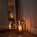 Large Silver Finish Lantern | Aura