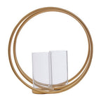 Large Gold Finish Double Candle Holder | Aura