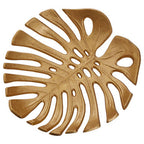 Monstera Small Gold Finish Leaf Dish | Prato