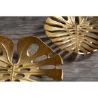 Monstera Small Gold Finish Leaf Dish | Prato