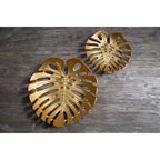 Monstera Large Gold Finish Leaf Dish | Prato