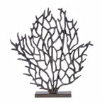 Small Black Nickel Finish Coral Sculpture | Prato