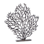 Large Black Nickel Finish Coral Sculpture | Prato