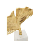Gold Finish Ginkgo Sculpture | Mirano