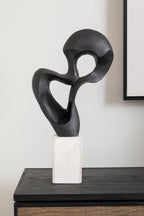 Black Finish Knot Sculpture | Mirano