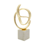 Gold Finish Knot Sculpture | Mirano