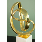Gold Finish Knot Sculpture | Mirano