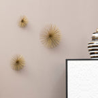 Set of 3 Gold Finish Starburst Wall Decor | Mirano