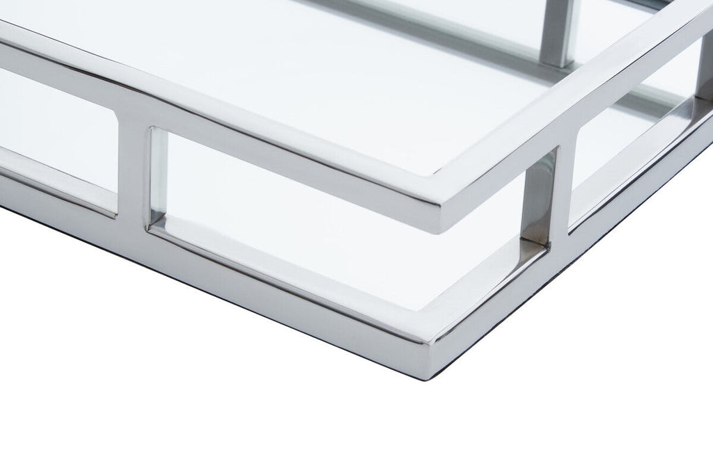 Rectangular Silver Finish Tray | Cruzar