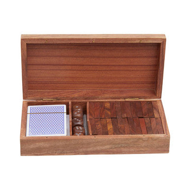 3 In 1 Dominoes Dice and Playing Cards Set | Churchill Games