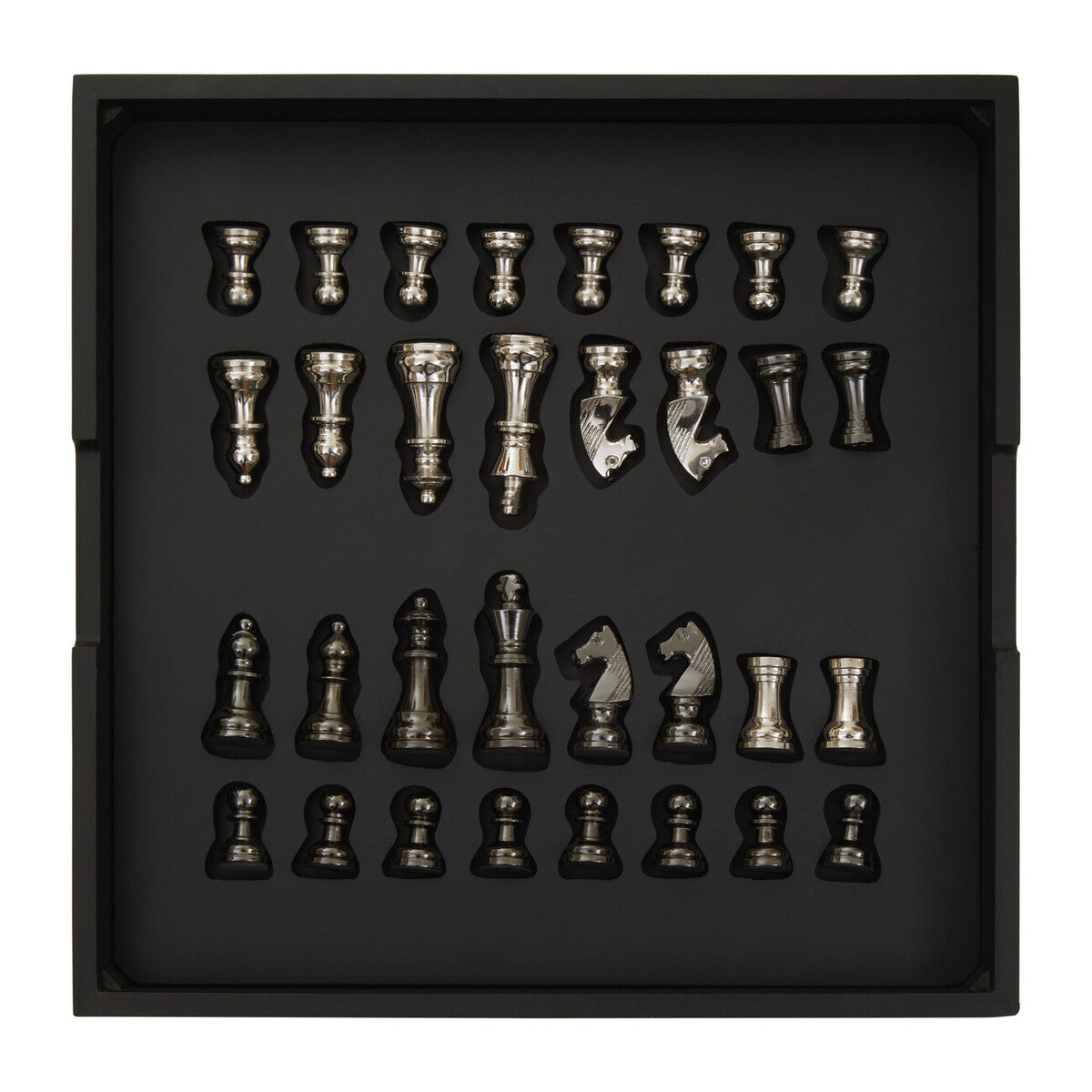 Black and Silver Chess Set | Churchill Games