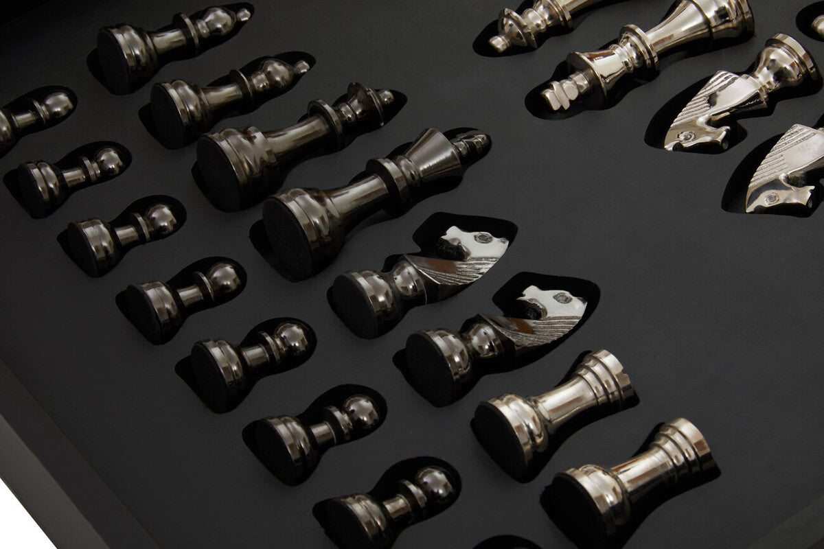 Black and Silver Chess Set | Churchill Games