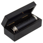 Black Leather Effect Telescope with Box | Churchill